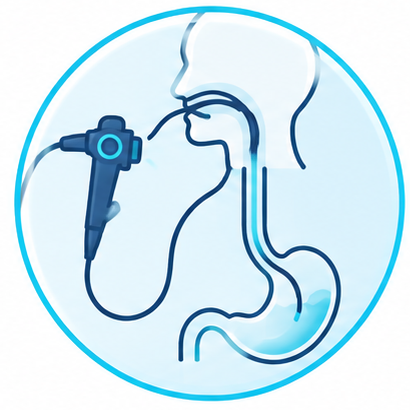 Illustration d’une gastroscopie dans le bilan du reflux gastro-œsophagien